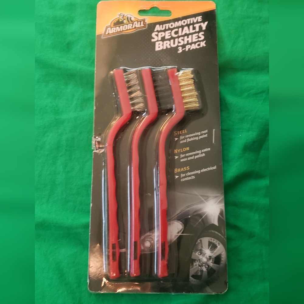 Armor All Automotive Brush Set Steel Nylon  Brass New Open Box
